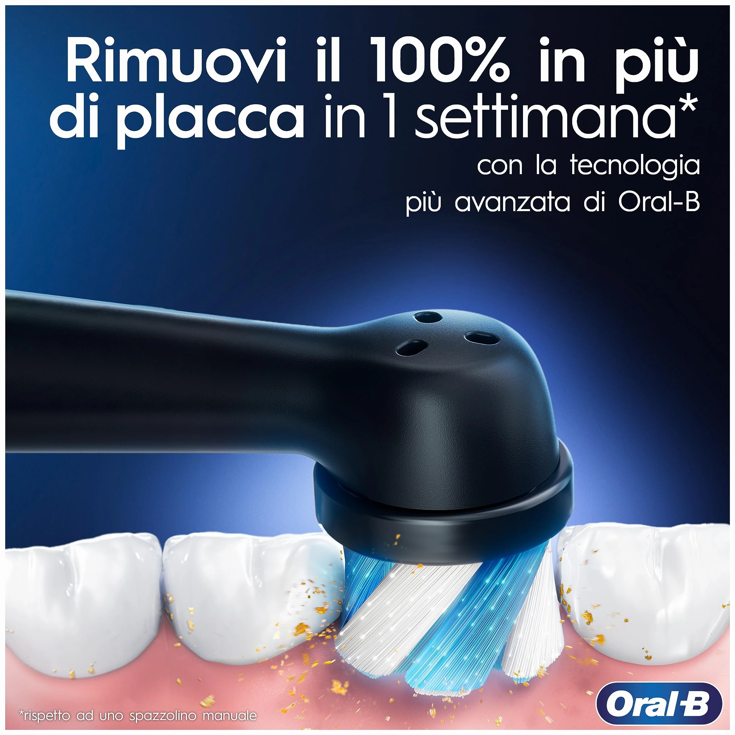 Oral-B Spazzolino Elettrico Ricaricabile iO 3 Rosa e Nero, 2 Testine di Ricambio, 1 Custodia da Viaggio, Confezione Doppia, 2 Spazzolini