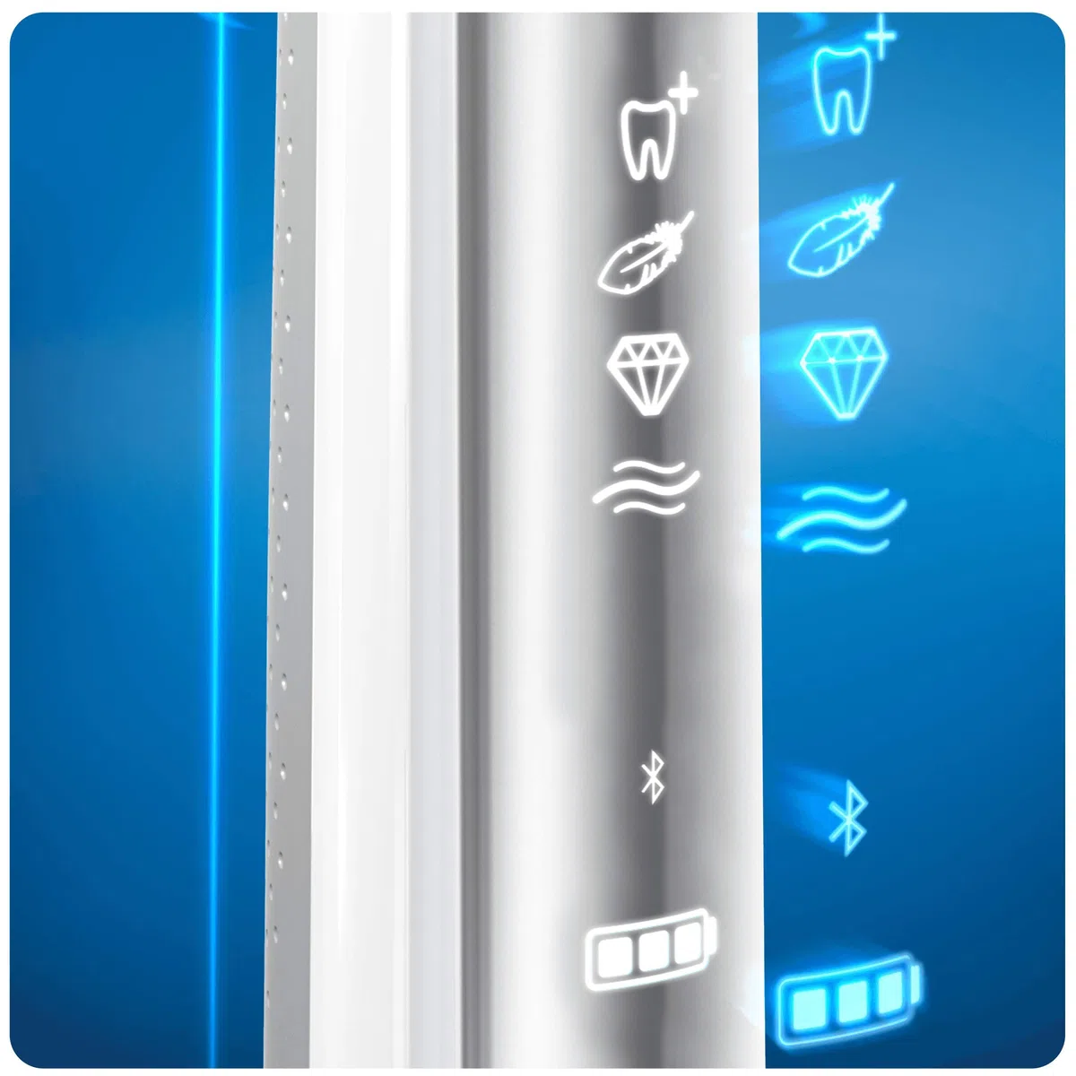 Oral-B - Spazzolino elettrico Genius 8600 Silver Powered By Braun - 1 pezzo