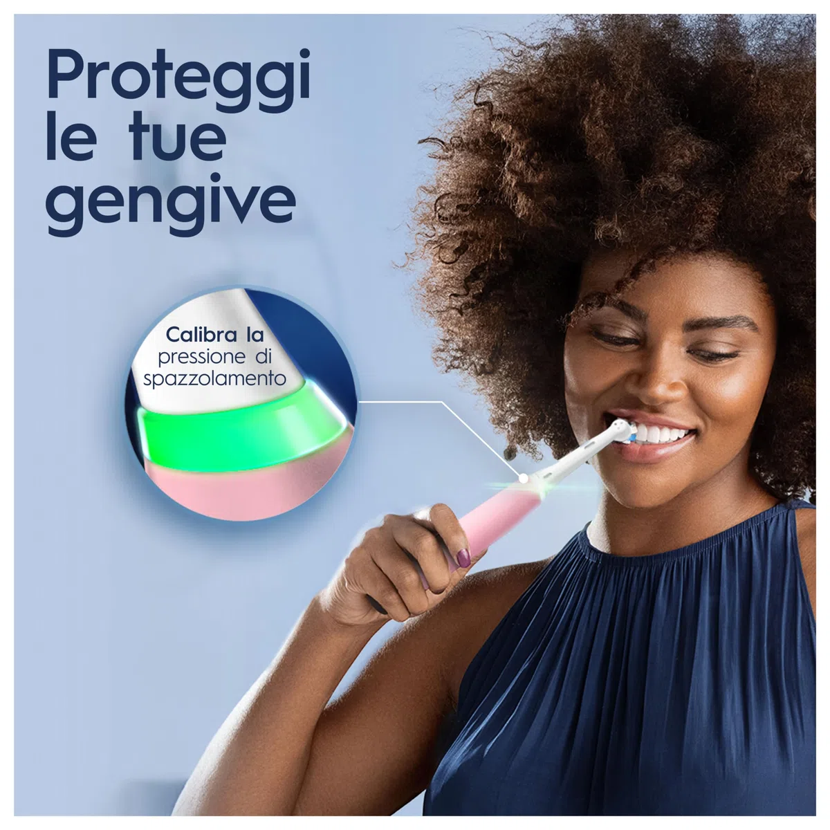 Oral-B iO 5 Spazzolino Elettrico, con 1 Testina di Ricambio, Custodia, Rosa - 1 Testine di Ricambio per Spazzolino Elettrico, Ricaricabile, Custodia da Viaggio, Sensore di Pressione, Pulizia Denti