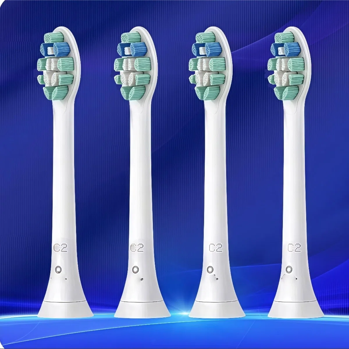 Uno Spazzolino Elettrico Sostituisce La Testina (4 Pezzi). Compatibile Con PHILIPS C2 Lo Spazzolino Elettrico