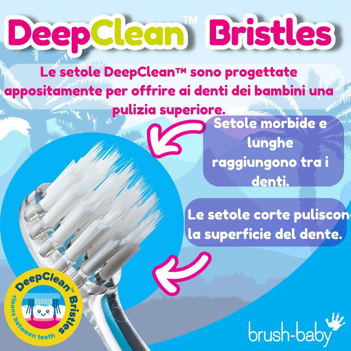 Brush Baby KidzSonic Spazzolino elettrico per bambini e ragazzi dai 3 anni in su -Dinosaur