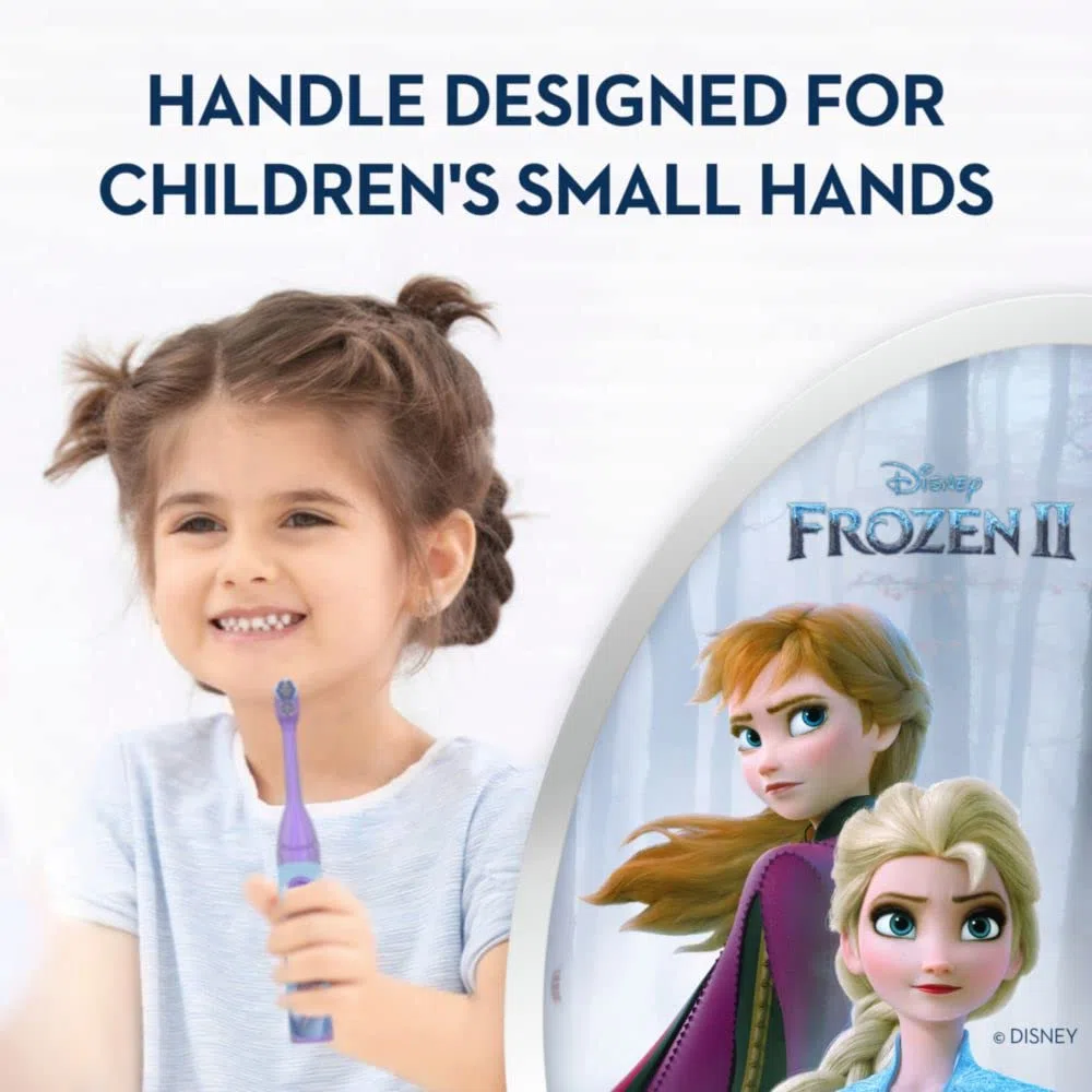 Oral-B Pro-Health Jr. - Spazzolino da denti per bambini, alimentato a batteria, motivo: Frozen, morbido, 1 ct