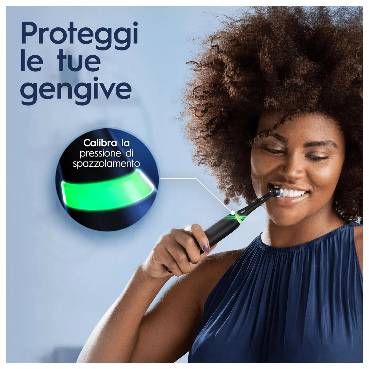 Oral-B Spazzolino Elettrico Ricaricabile iO 4 Nero, 1 Testina Di Ricambio, 1 Custodia Da Viaggio +Dentifricio Pro-Science Advanced Rigenera Smalto 75ml. 1 Spazzolino