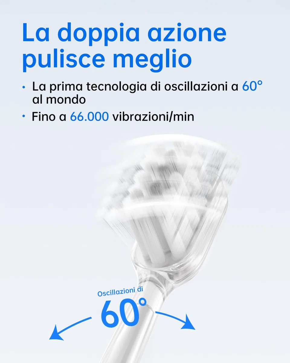 Laifen Wave Spazzolino elettrico, spazzolino elettrico sonico oscillante con 3 testine, spazzolino da viaggio magnetico ricaricabile impermeabile IPX7 (ABS Rosa)