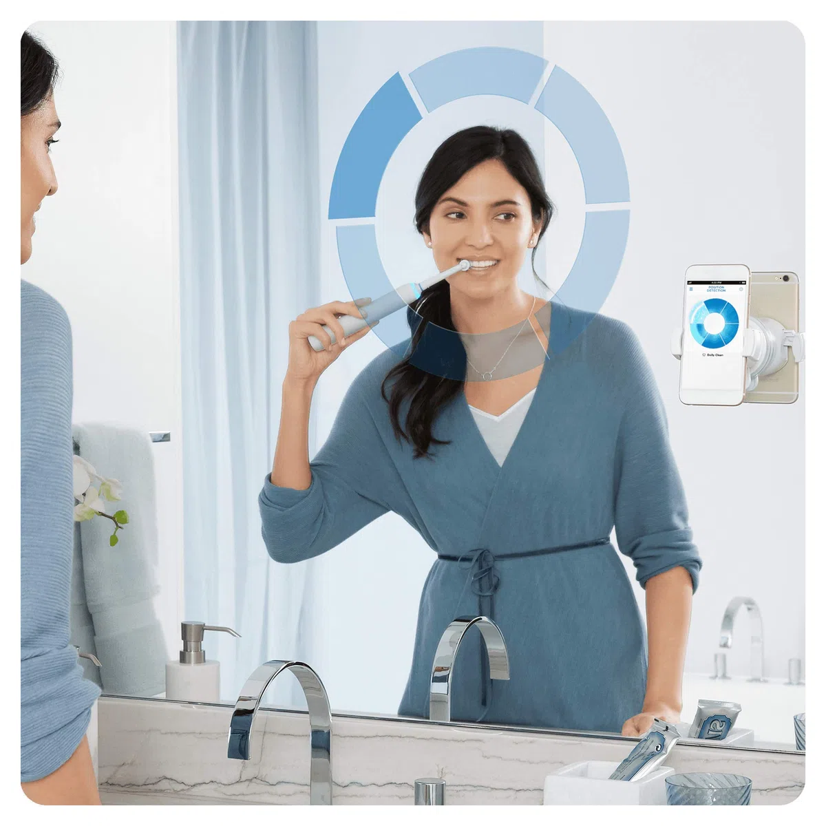 Oral-B - Spazzolino elettrico Genius 8600 Silver Powered By Braun - 1 pezzo