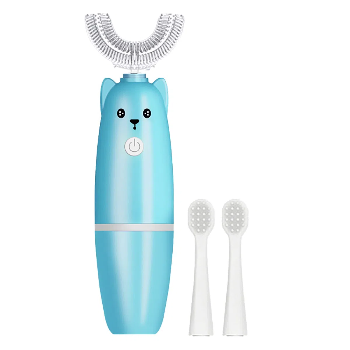 Spazzolino Elettrico a Forma di U per Bambini dai 6 ai 12 Anni - Denti con Rotazione 360°