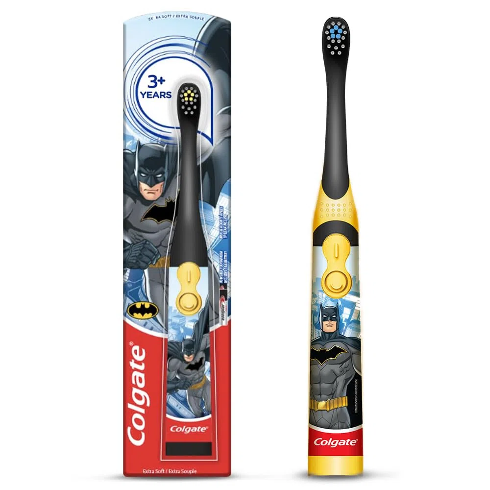 Colgate Motion Spiderman Spazzolino a Batteria per Bambini, Colori e Modelli Assortiti