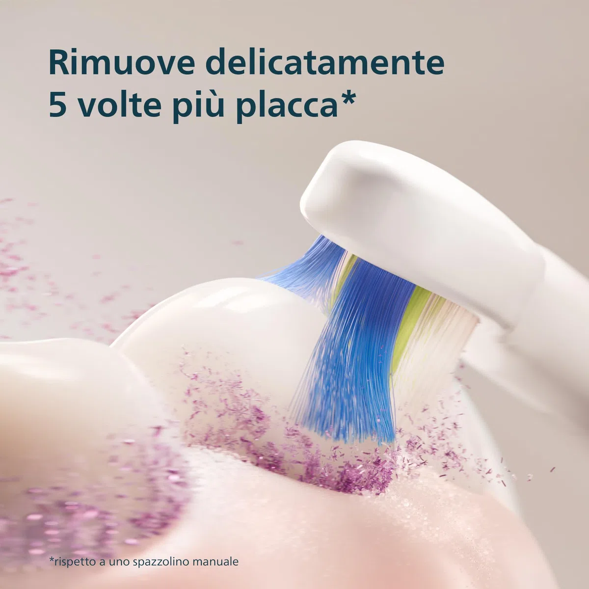Philips Sonicare Serie 4100 - Spazzolino elettrico sonico, Sensore di pressione, 4 impostazioni, EasyStart, SmarTimer, autonomia 21 giorni, custodia, verde bosco, HX4042/46, [Nuovo]
