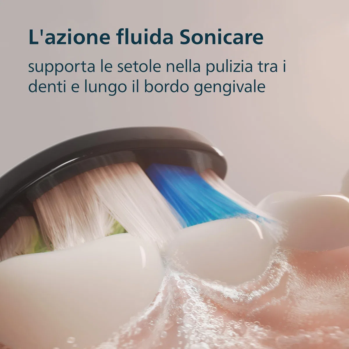 Philips Sonicare 5300 spazzolino elettrico sonico con 2 livelli di intensità, avviso di pressione, EasyStart, Smartimer e BrushPacer, nero, modello HX7101/04 [Nuova tecnologia]