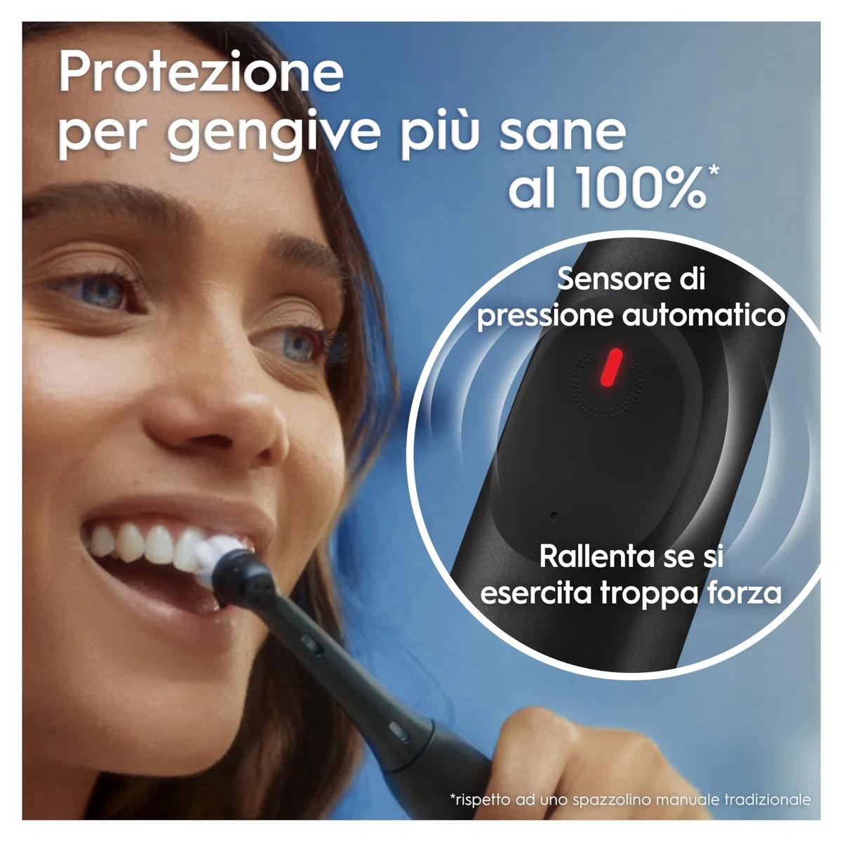 Oral-B iO 2, 2 Spazzolini Elettrici, 1 Testina di Ricambio, Nero e Rosa - 1 Testine di Ricambio per Spazzolino Elettrico, Ricaricabile, Sensore di Pressione, Delicato sulle Gengive, Pulizia Denti