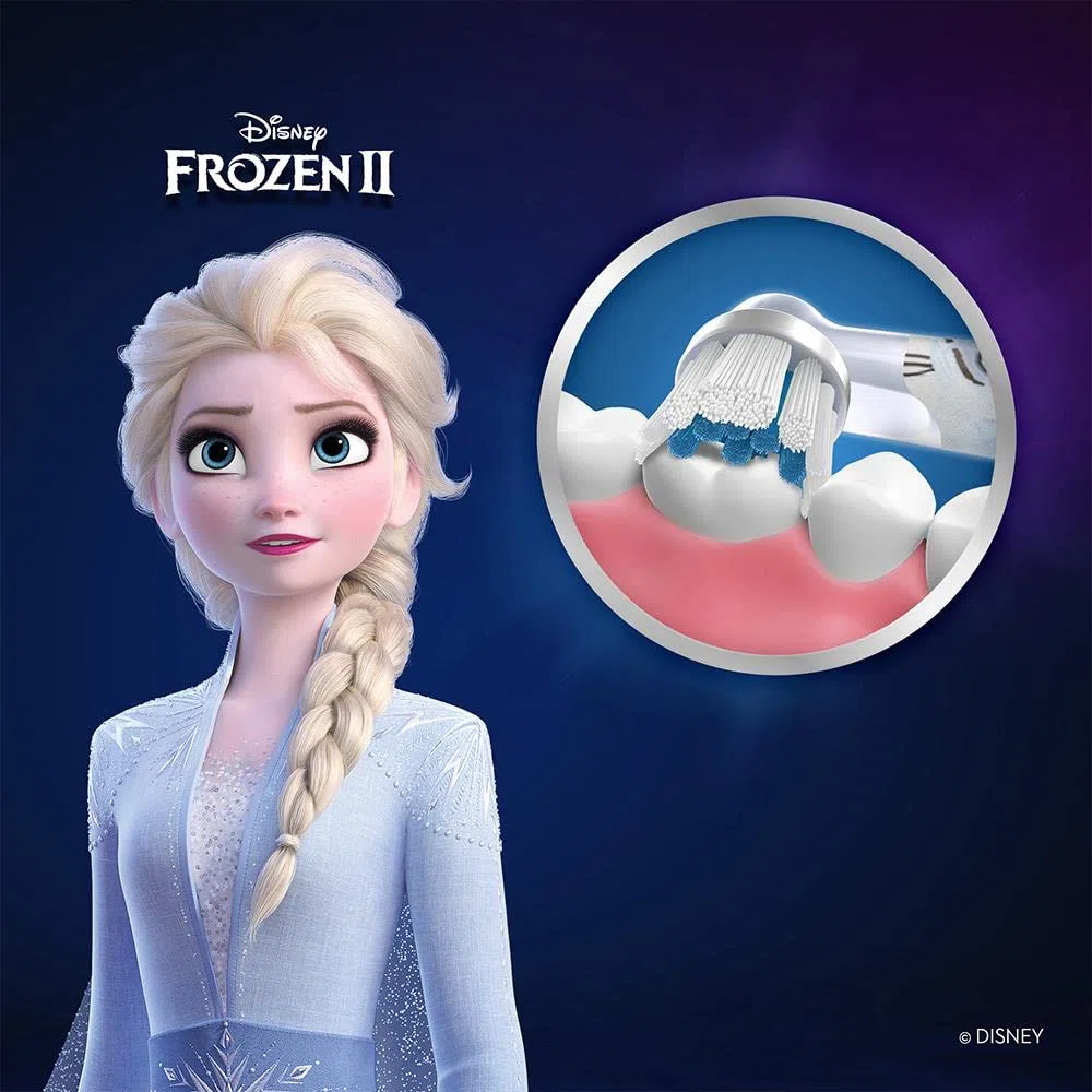 Oral-B Stages Power testine Frozen per spazzolini elettrici per bambini, 2 pezzi (il prodotto può differire dall'immagine)