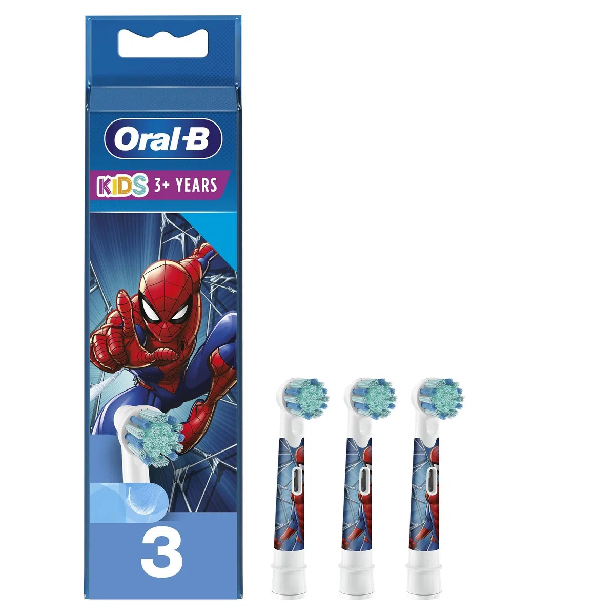 Testina Di Ricambio per Kids Marvel Spiderman 3 Pezzi
