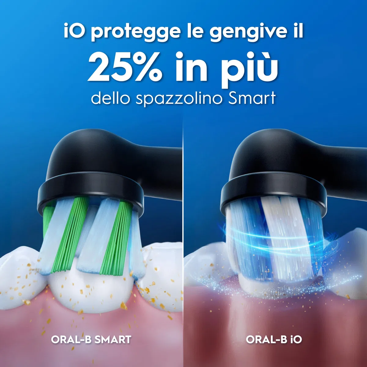 Oral-B Spazzolino Elettrico Ricaricabile iO 3 Nero, 1 Testina Di Ricambio, 1 Custodia Da Viaggio, 1 Spazzolino