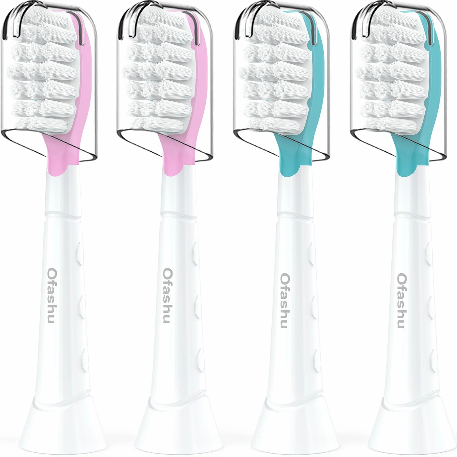 4 Pezzis Testine di Ricambio Compatibili con Philips Sonicare, Testine Spazzolino Elettrico, Spazzole di Ricambio per Bambini, dai 7 Anni