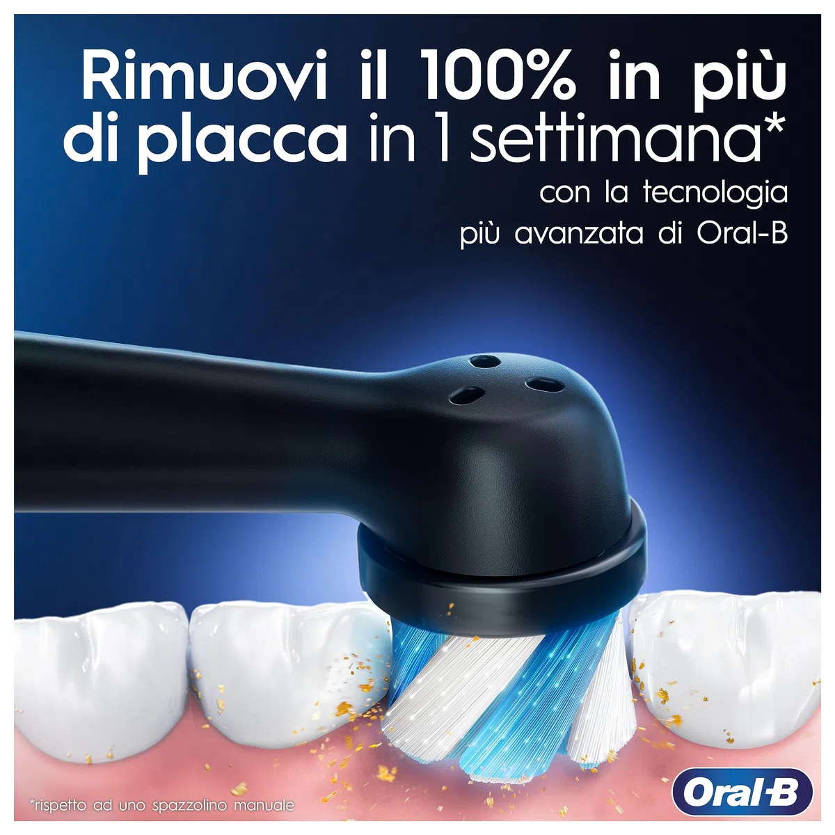 Oral-B Spazzolino Elettrico Ricaricabile iO 3 Nero, 1 Testina Di Ricambio, 1 Custodia Da Viaggio. + Dentifricio Oral-B Pro Expert Protezione Professionale 75ml. 1 Spazzolino