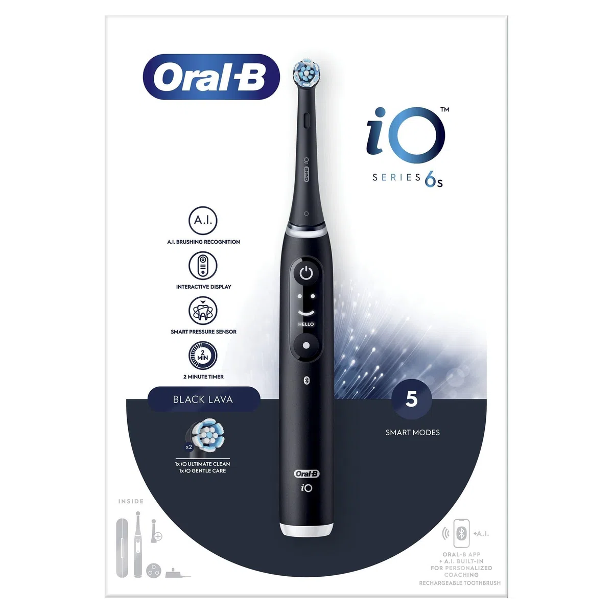 Oral-B iO 6S Spazzola Elettrica Nero
