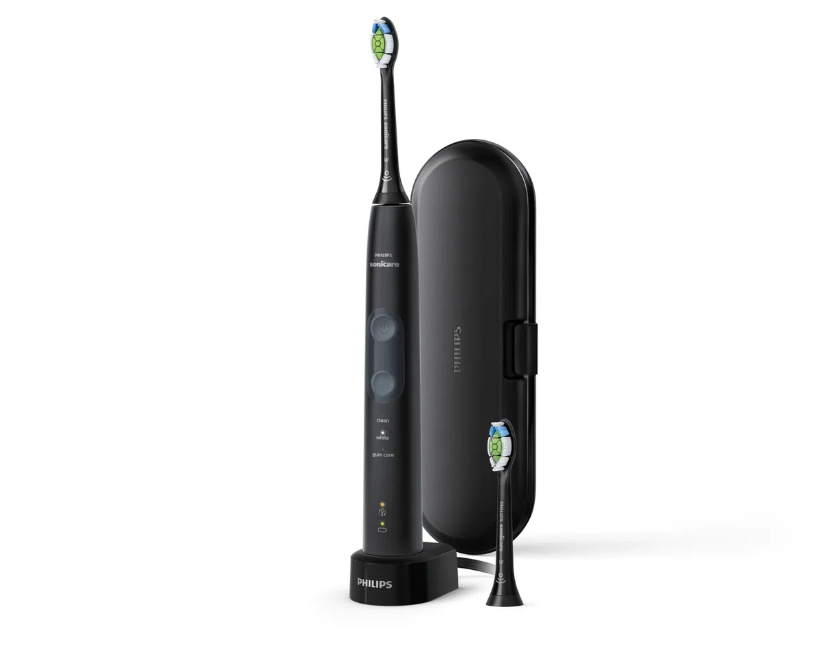 Philips HX6850/47 spazzolino elettrico Adulto Spazzolino elettrico sonico Nero, Grigio