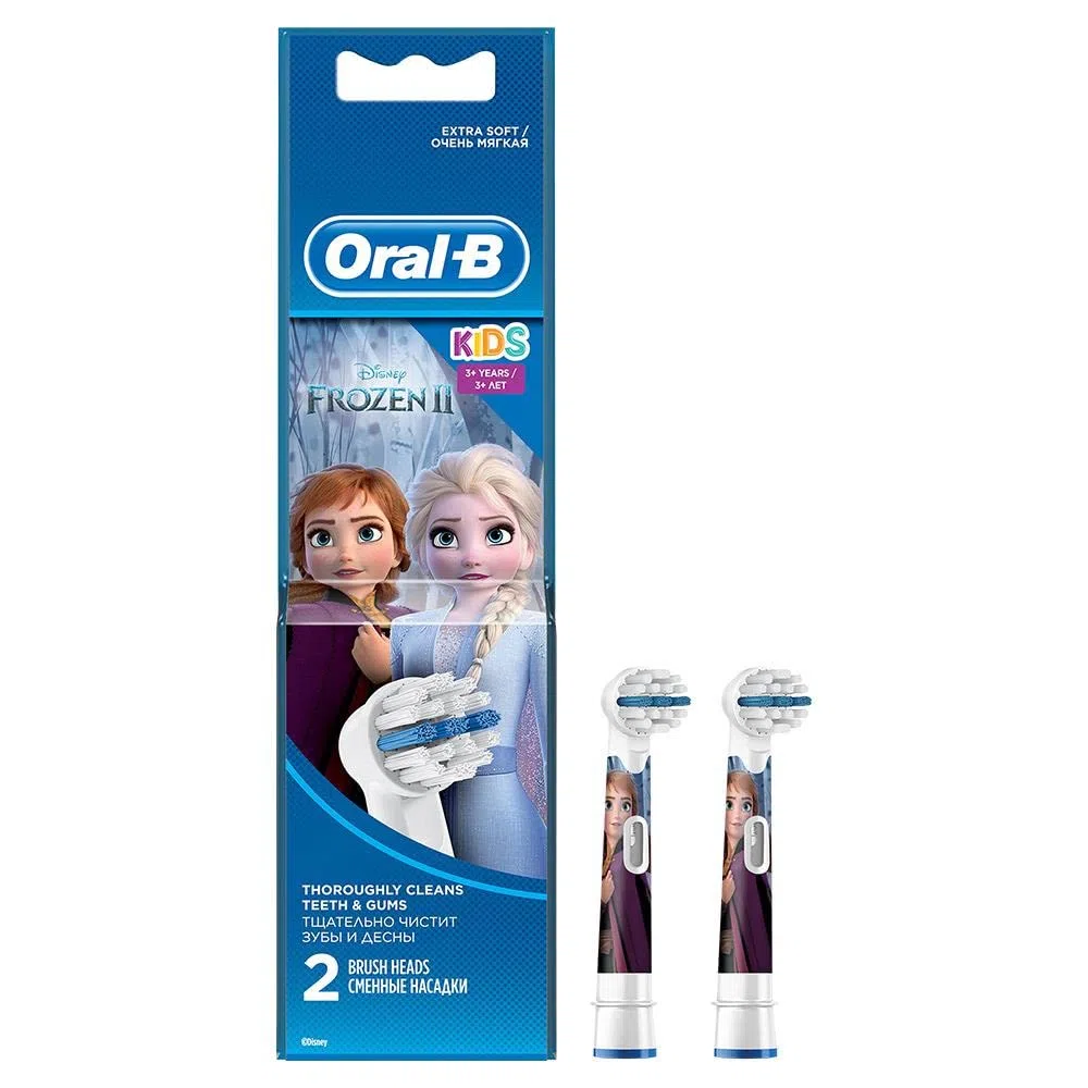 Oral-B Stages Power testine Frozen per spazzolini elettrici per bambini, 2 pezzi (il prodotto può differire dall'immagine)