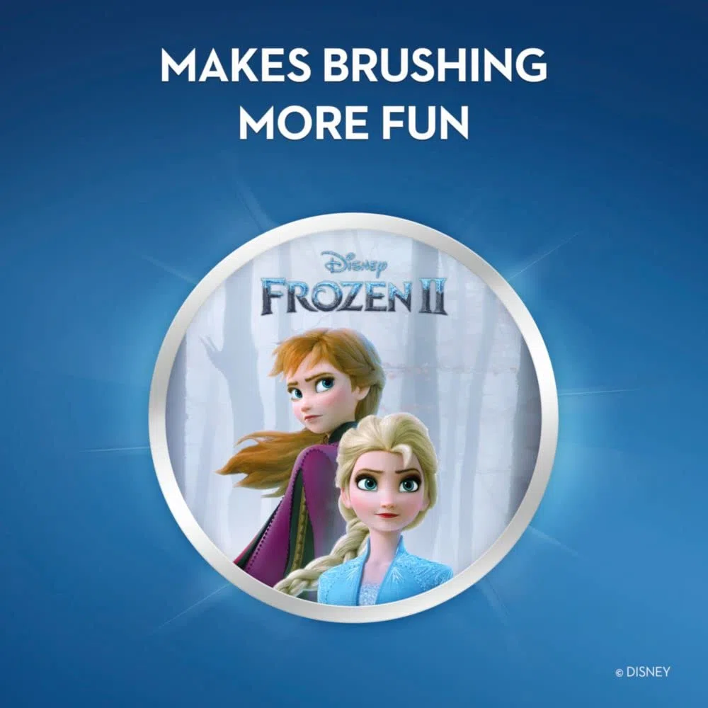 Oral-B Pro-Health Jr. - Spazzolino da denti per bambini, alimentato a batteria, motivo: Frozen, morbido, 1 ct