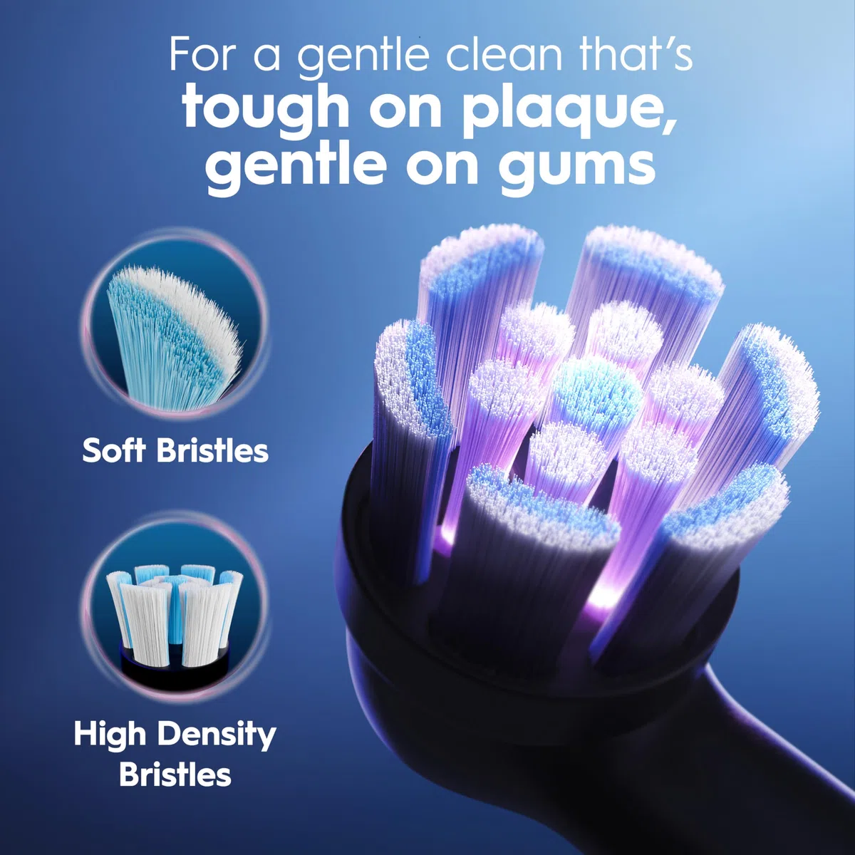 Oral-B iO Series 2 - Spazzolino da denti elettrico ricaricabile, bianco puro, con 1 testina per la cura delicata, sensore automatico di pressione per proteggere le gengive, 3 modalità, timer da 2