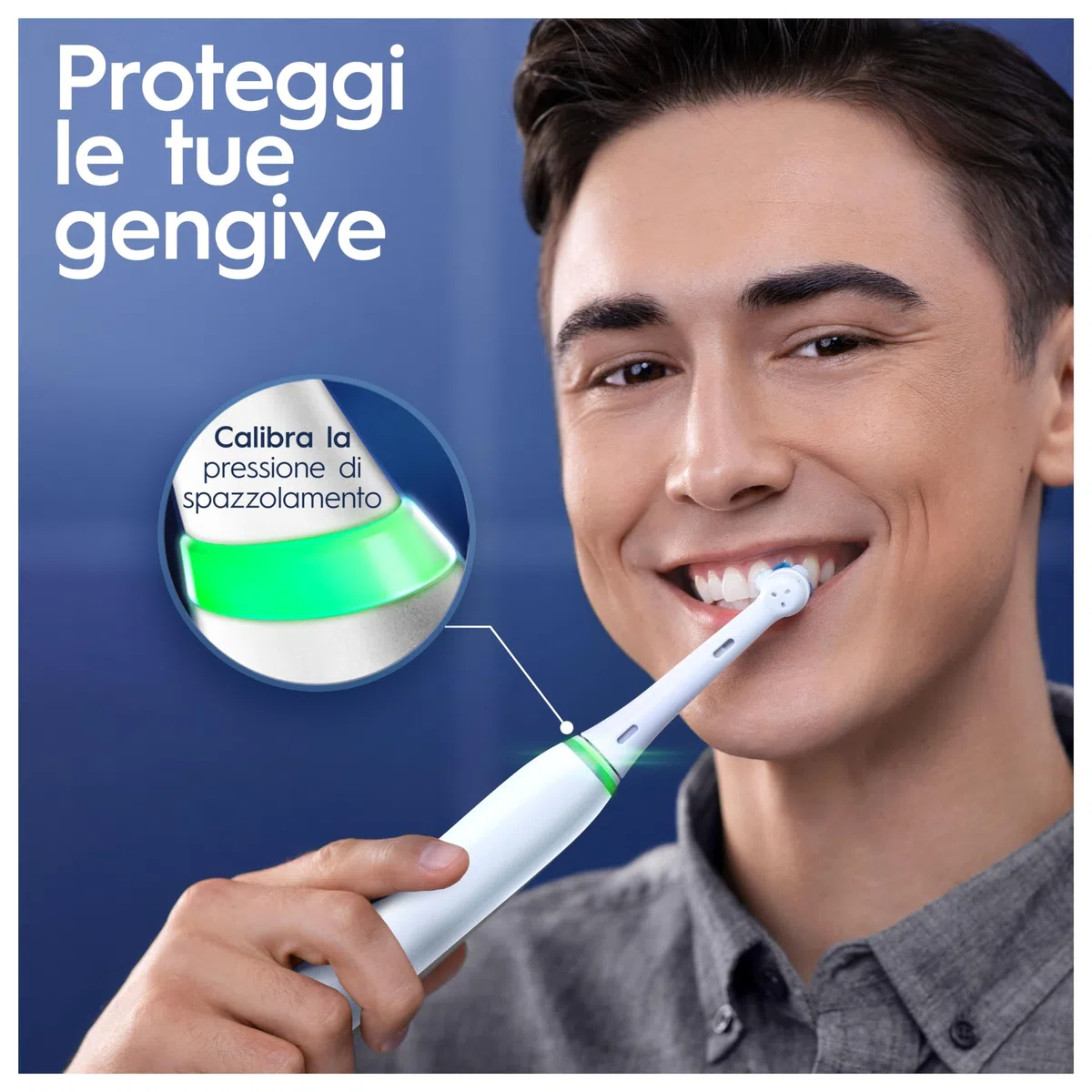 Oral-B Spazzolino Elettrico Ricaricabile iO6 Nero Con Custodia Da Viaggio, 1 Spazzolino + 1 Dentifricio Sensibilità e Gengive Calm 75ml
