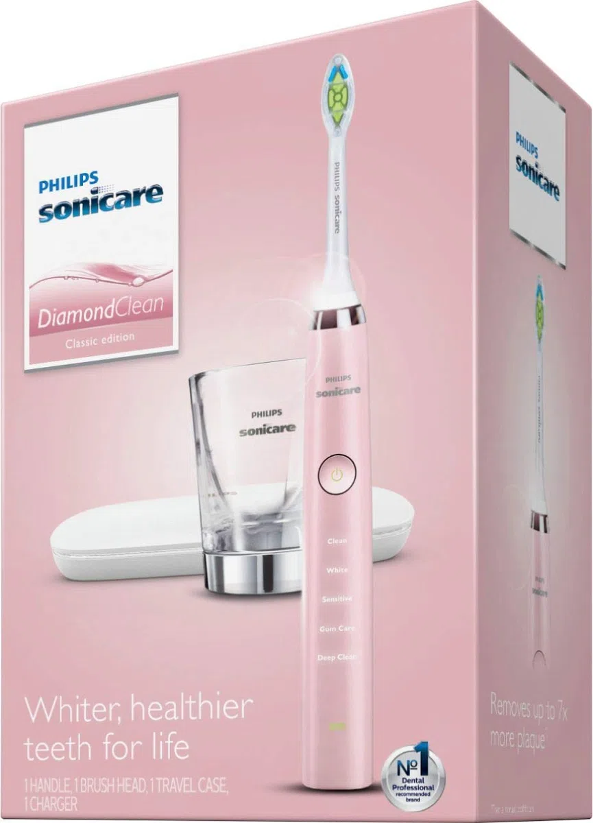 Philips Sonicare Diamond Clean 9000 Spazzolino da denti elettrico rosa HX9911