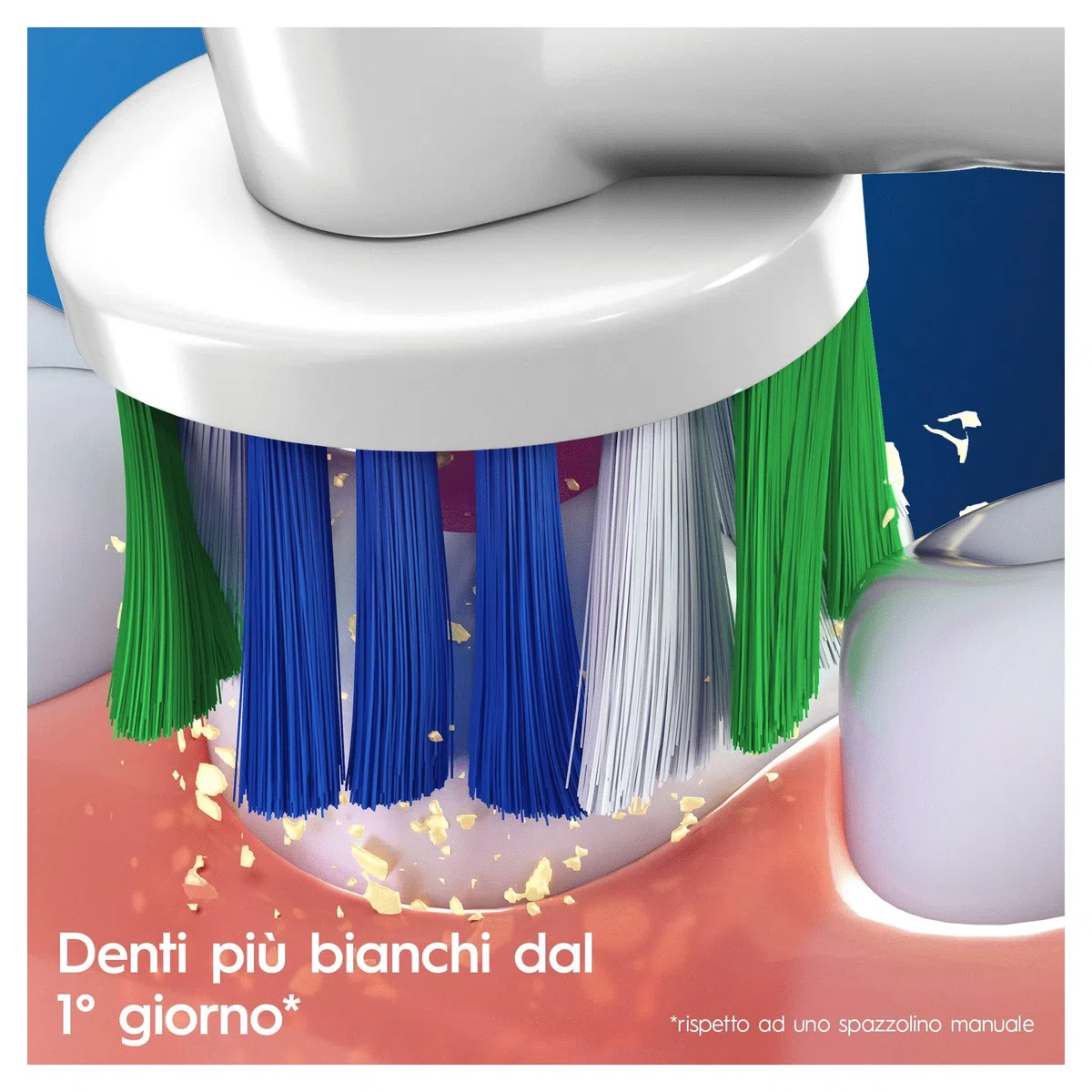 Oral-B 3D White Testine di Ricambio con Tecnologia CleanMaximiser, Confezione da 3 Pezzi